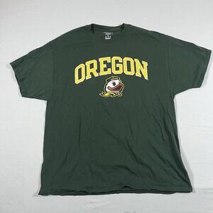 Champion Oregon Ducks Green Yellow White T-Shirt XL NCAA College Football Shirt